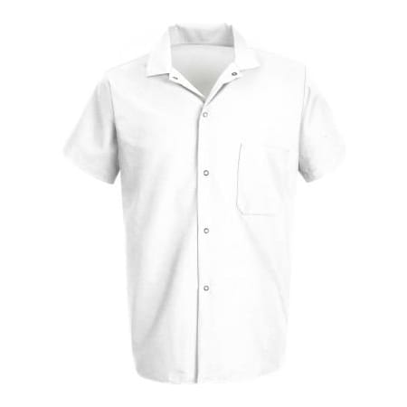 Vf Imagewear Chef Designs Cook Shirt, White, Polyester/Cotton, 4XL 5020WHSS4XL